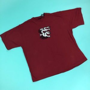 Vintage Skater Red Dragon T Shirt